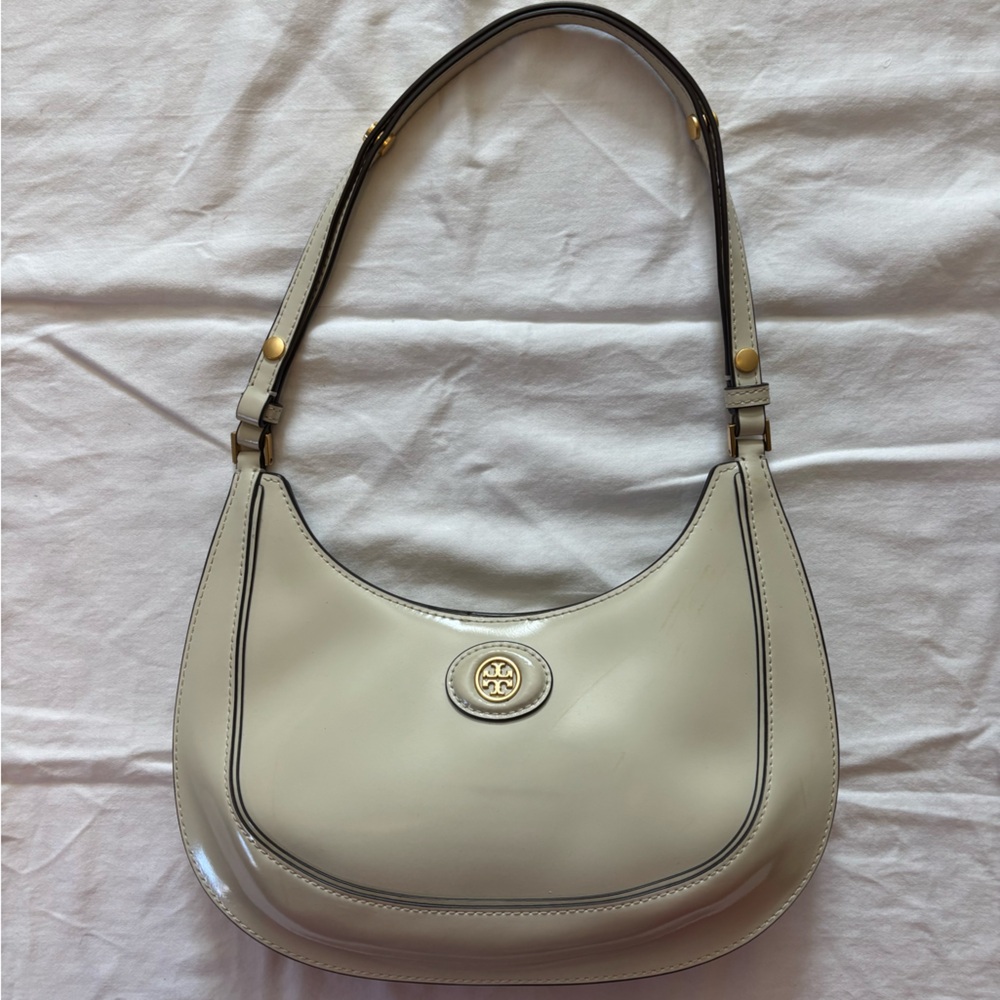 Tory Burch Cream Hobo Bag - Picture 8 of 11